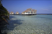 Wasserbungalows der Malediveninsel Elaidhoo (Ari-Atoll, Malediven, Indischer Ozean) - Waterbungalows of the Island Elaidhoo (Ari-Atoll, Maldives, Indian Ocean)
