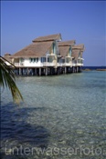 Wasserbungalows der Malediveninsel Elaidhoo (Ari-Atoll, Malediven, Indischer Ozean) - Waterbungalows of the Island Elaidhoo (Ari-Atoll, Maldives, Indian Ocean)