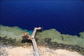 Blick vom Leuchtturm auf den Schiffssteg der grossen Brother Insel (Ägypten, Rotes Meer) - Big Brother Island (Aegypt, Red Sea)