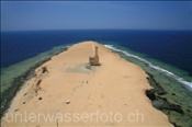 Blick vom Leuchtturm der grossen Brother Insel auf die Nordspitze der Insel (Ägypten, Rotes Meer) - Big Brother Island (Aegypt, Red Sea)